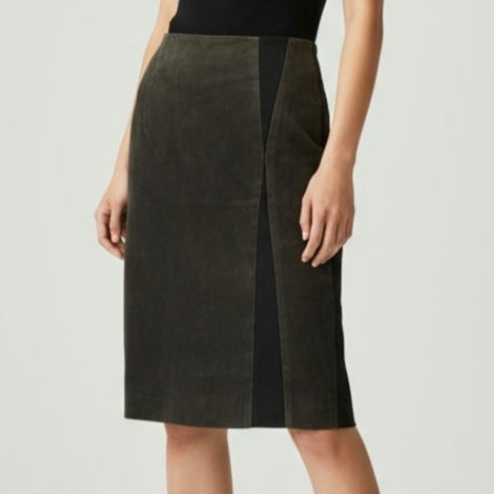Poleci Black Brown Midi Size 6 Skirt - Picture 2 of 8